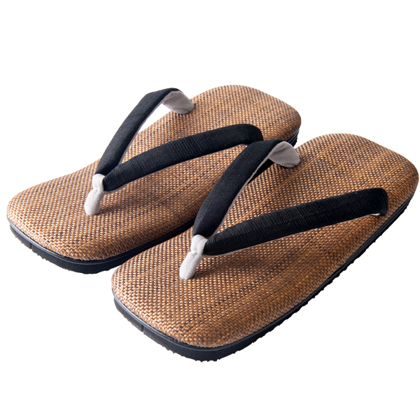 雪駄 黒麻花緒 【メンズ】｜H5500｜黒