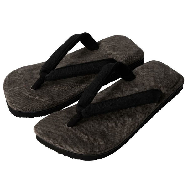 雪駄 奈良墨染め のぞき花緒 【レディース】｜R1163 