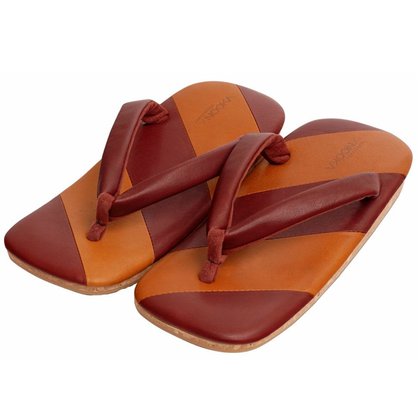 雪駄 YAMATOKOBO × NOOKA【KOBE LEATHER】|YKN-02|ワイン